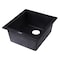 Alfi Brand Black 17" Undermount Rectangular Granite Composite Kitchen Prep Sink AB1720UM-BLA - alternate 7